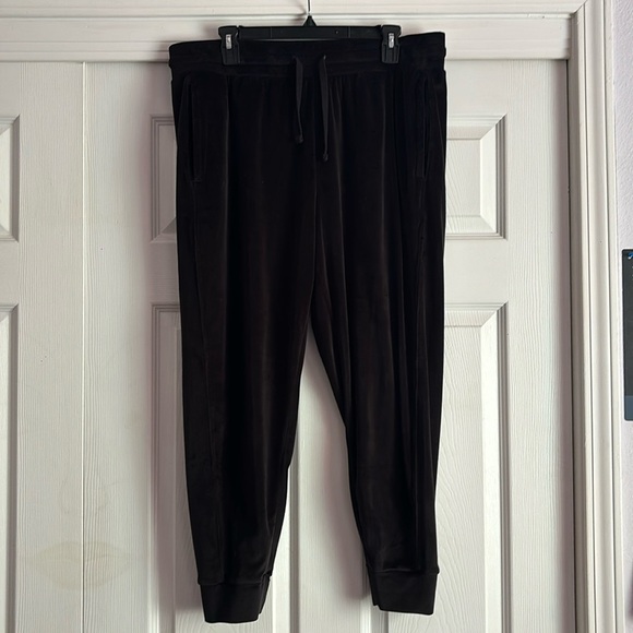 Terra & Sky Pants - Black Velvet Soft Sweatpants Size 0X/14W